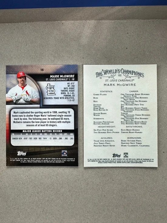 Mark McGwire Cardinals lot of 8 - Picture 11 of 11